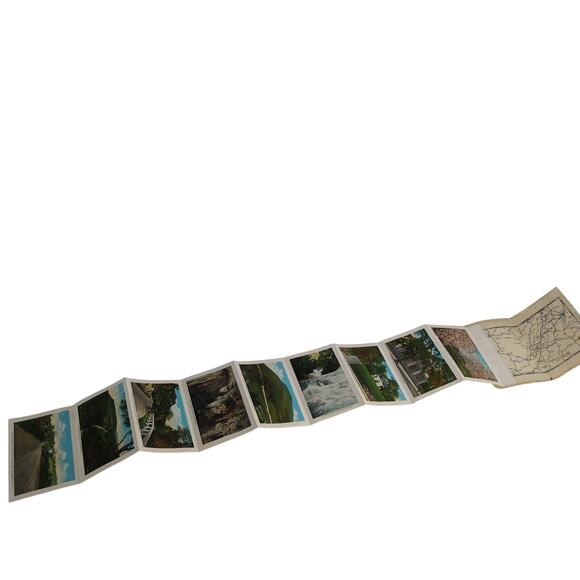 Views & Roadmap Beautiful Shenandoah Valley Virginia 1920s Fold-Out Postcards - Picture 9 of 10